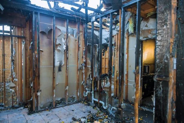 Professional Fire Damage Removal technician working in Marlboro Village, MD